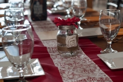 autum dressed farm table