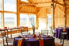 specialty linens on round tables